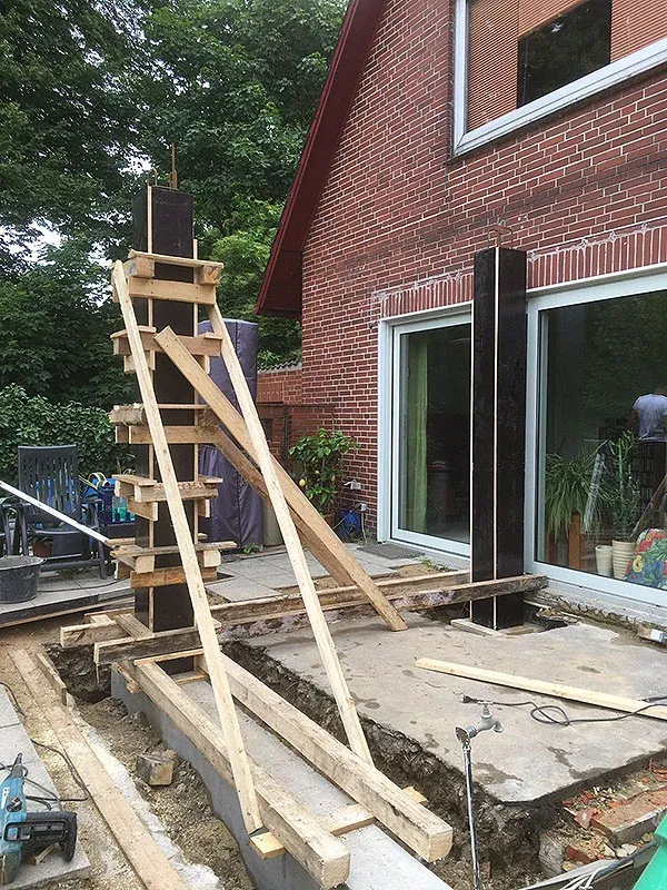 Anbau eines Wintergartens mit Balkon – Foto 2