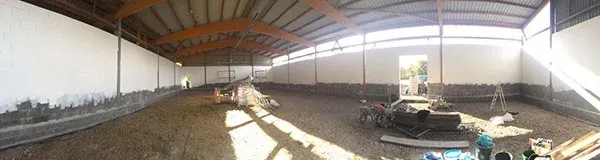 Ausmauern einer offenen Reithalle – 360 m² – Foto 3