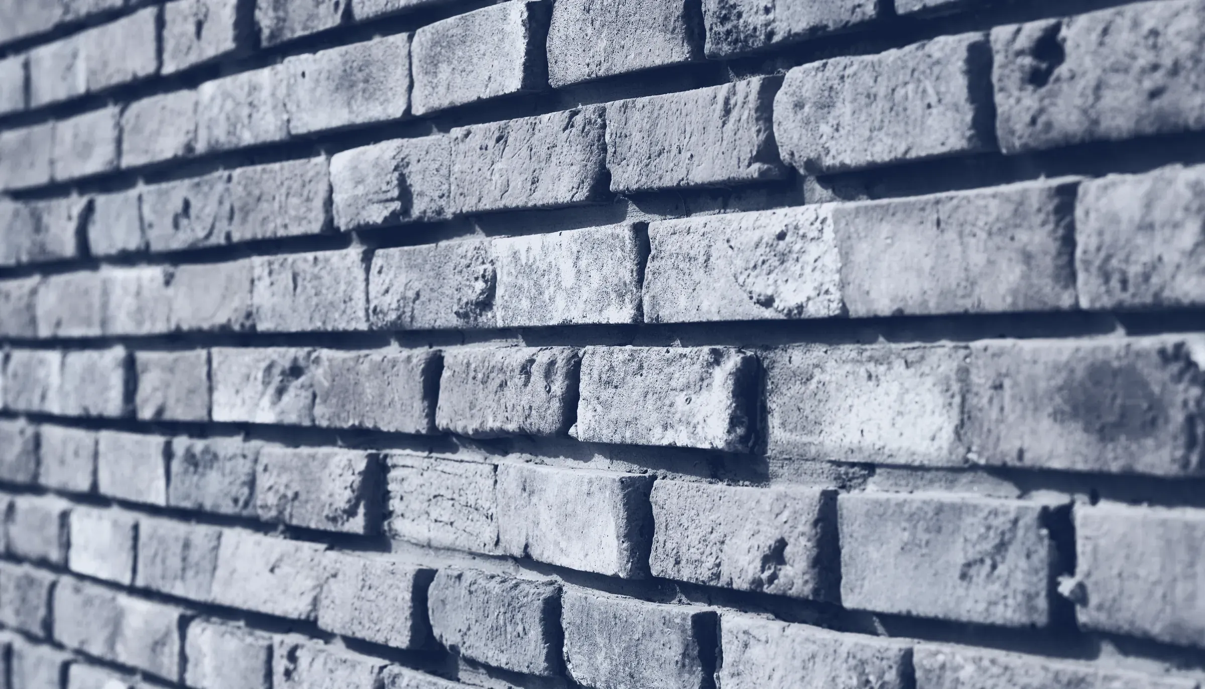 Frisch gemauerte Klinkerwand